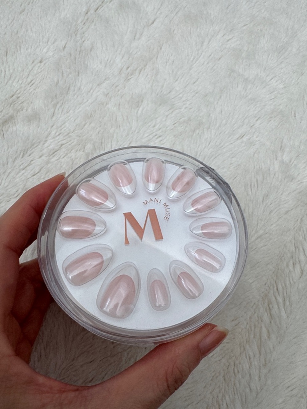 Nude Pink Press-On Nails - Natural Sheer Pink Set